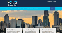 Desktop Screenshot of mcleodpropertymgmt.com